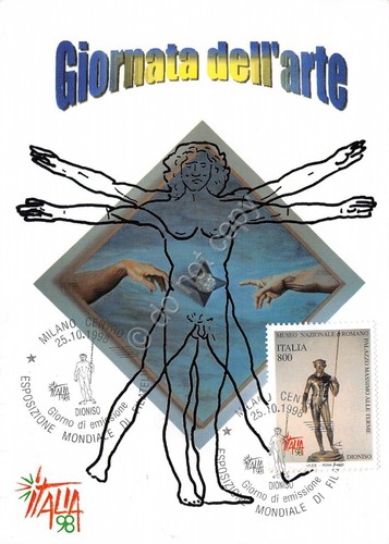 Cartolina Maximum Giornata dell' Arte Dioniso 1998
