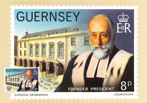Cartolina Maximum Guernsey Founder President Drummond 1982