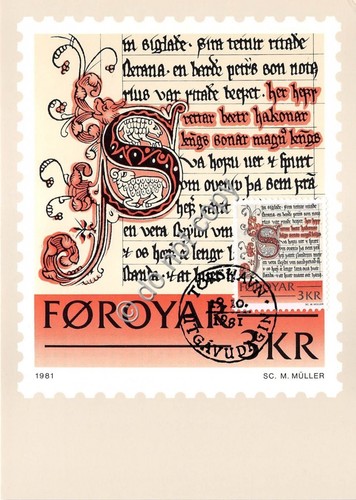 Cartolina Maximum Historic writings N. 3 1981