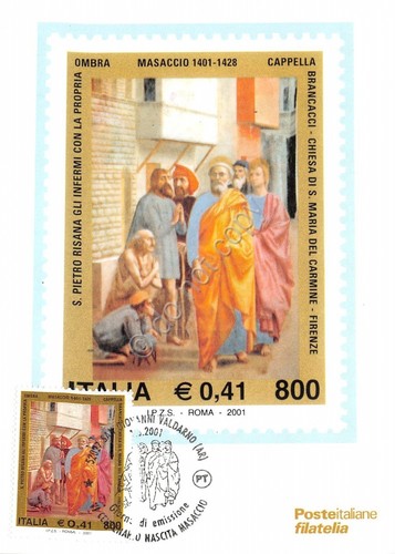 Cartolina Maximum Masaccio IV Centenario della morte 2001