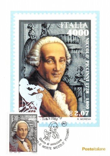 Cartolina Maximum Niccolò Piccinni 1728-1800 2000
