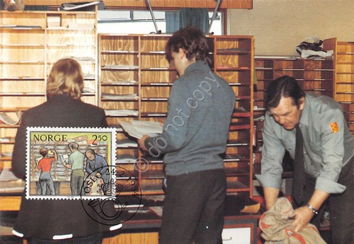 Cartolina Maximum Norge sorting service 1984