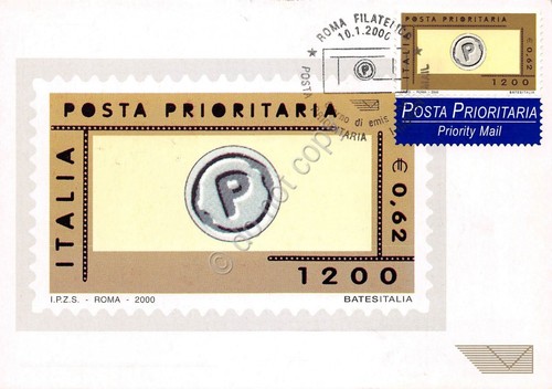 Cartolina Maximum Posta prioritaria ?0.62 2000