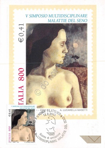 Cartolina Maximum V Simposio multidisciplinare malattie del seno 2000