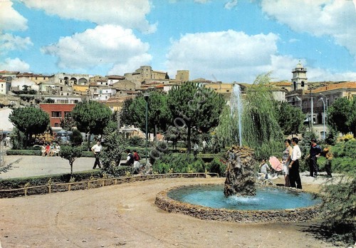 Cartolina Melfi Giardini Pubblici 1964 animata