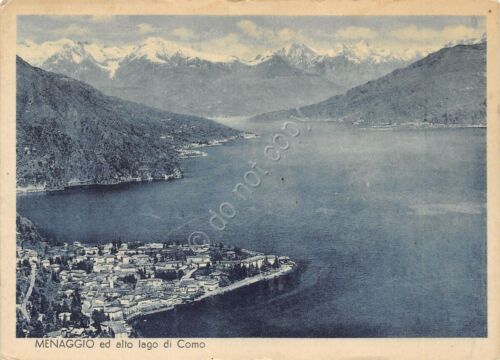 Cartolina Menaggio e Alto Lago di Como 1950