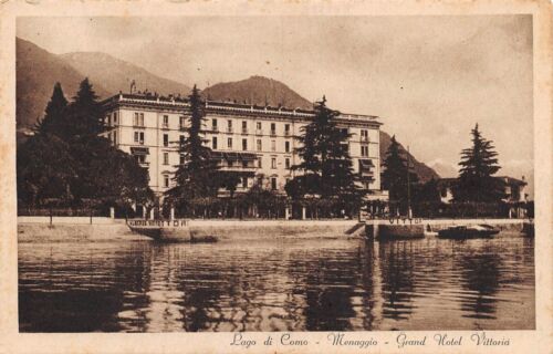 Cartolina Menaggio Grand Hotel Vittoria Lago di Como 1931