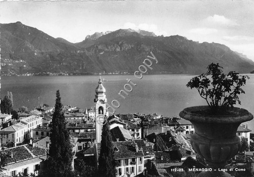 Cartolina Menaggio Lago di Como Panorama 1953