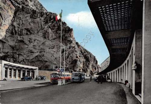 Cartolina Mentone Confine Italo Francese Timbro Mentone 1958