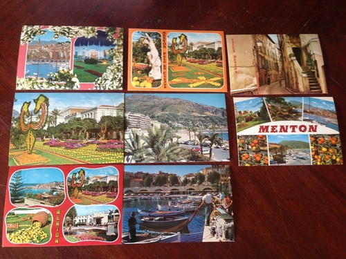 Cartolina Mentone lotto di 8 cartoline NVG
