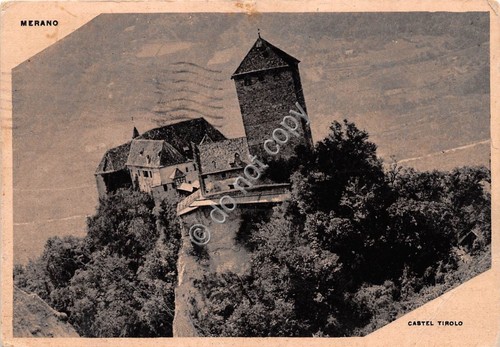 Cartolina Merano Castel Tirolo 1949 (Bolzano)