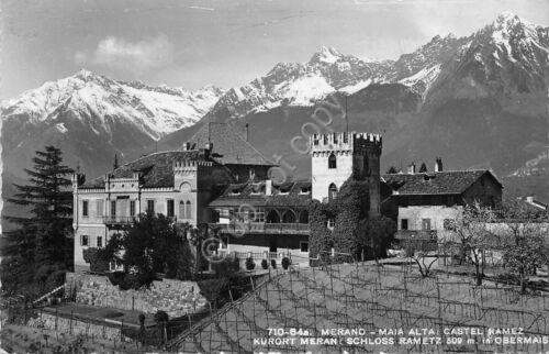 Cartolina Merano Maia Alta Castel Ramez anni '50