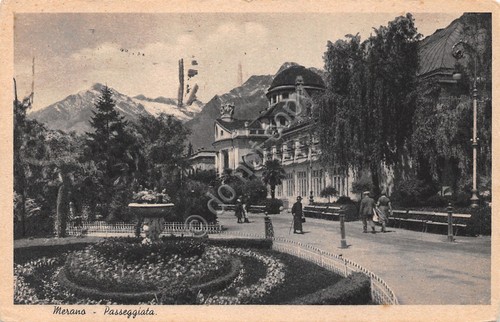Cartolina Merano Passeggiata animata