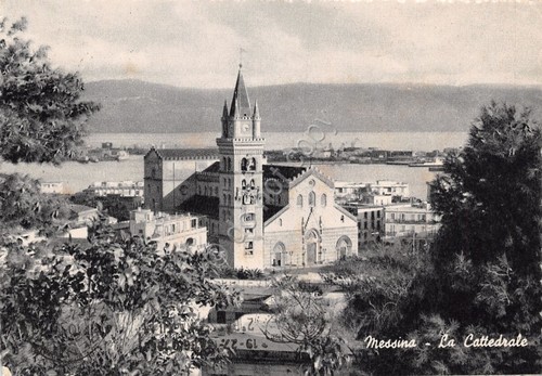 Cartolina Messina Cattedrale 1961