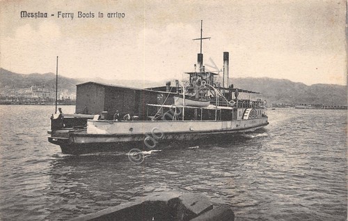Cartolina Messina Ferry Boat in arrivo Ed. Micali Santi 68823