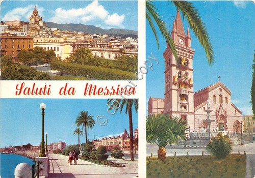 Cartolina Messina saluti da vedutine (Altre tematiche)