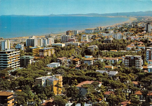 Cartolina MiIlano Marittima e Cervia panorama 1983 (Ravenna)