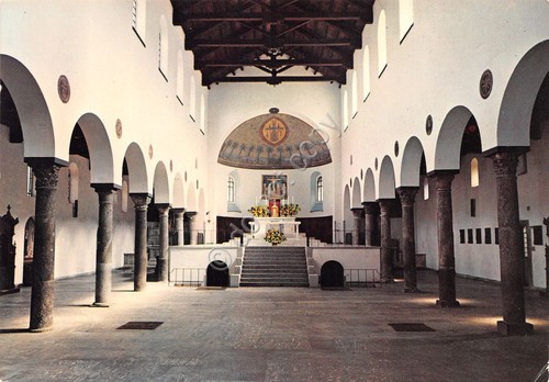 Cartolina Milano Basilica S. Vincenzo in Prato interno restaurata nel …
