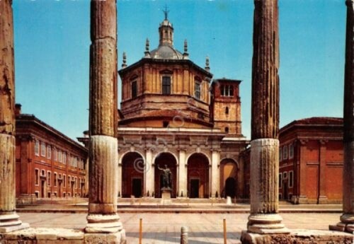 Cartolina Milano Basilica San Lorenzo e Colonne