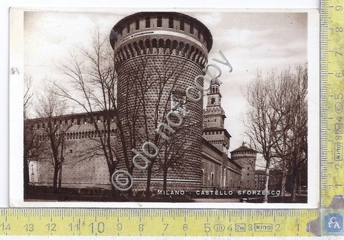 Cartolina Milano Castello Sforzesco 1938