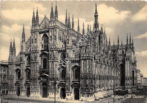 Cartolina Milano Cattedrale Duomo 1956