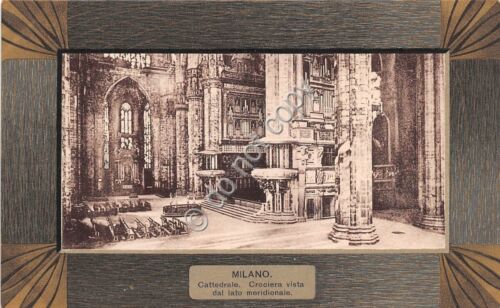 Cartolina Milano Cattedrale Duomo Crociera vista dal lato meridionale 1910