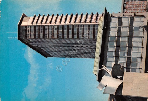 Cartolina Milano Centro Direzionale Uffici comunali anni '60