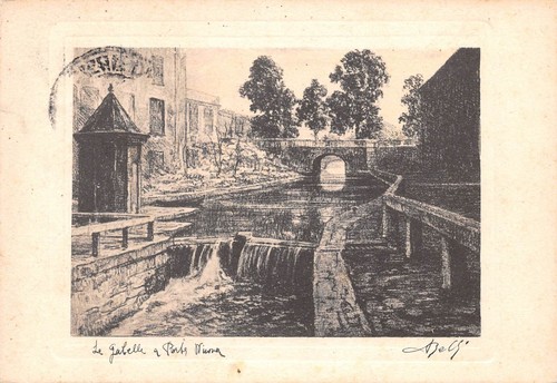 Cartolina Milano che scompare illustrata Le Gabelle di Porta Nuova …