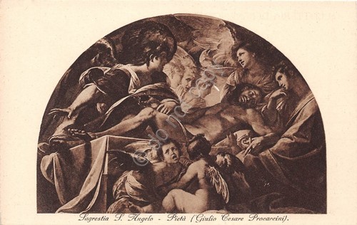Cartolina Milano Chiesa S. Angelo Pietà di Procaccini Pro Opere …