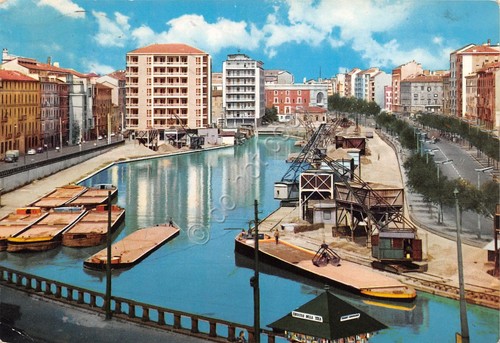 Cartolina Milano Darsena di Porta Ticinese 1966