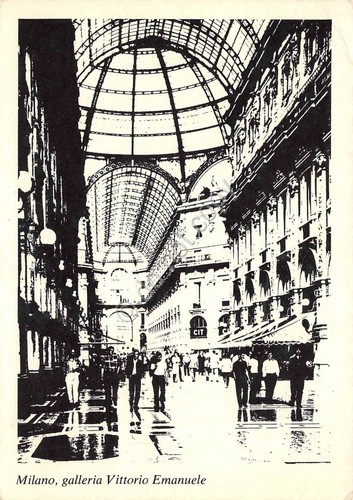 Cartolina Milano Galleria Vittorio Emanuele serie Milano 71
