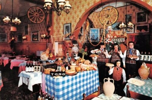 Cartolina Milano Ristorante da Giovanni Via Mincio interno