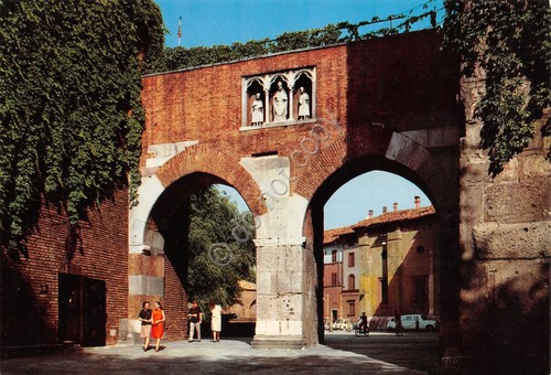 Cartolina Milano S. Ambrogio Pusterla animata anni '70