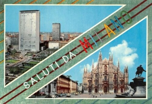 Cartolina Milano vedute