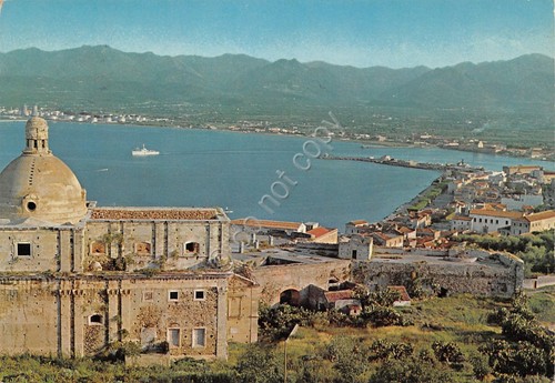 Cartolina Milazzo Cattedrale del castello su Baia di Levante 1992 …