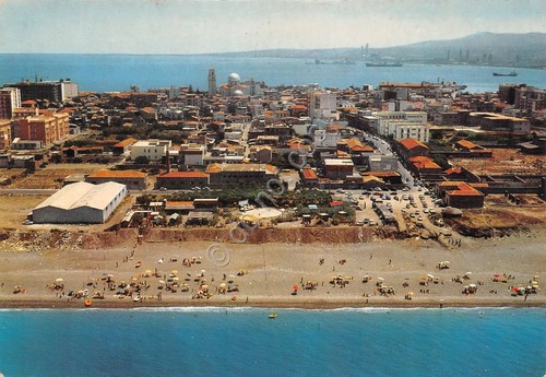 Cartolina Milazzo Lido La Pineta panorama aereo anni '70