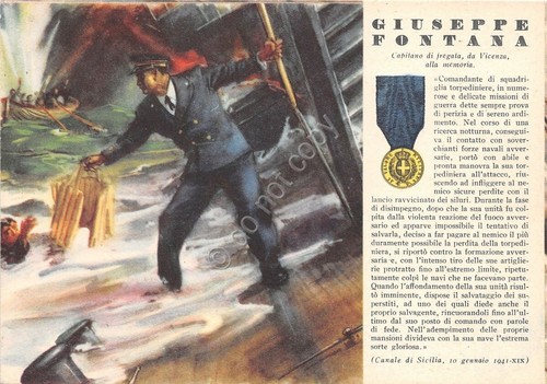 Cartolina Militare - WW2 Medaglie d'oro n. 23 - Fontana …