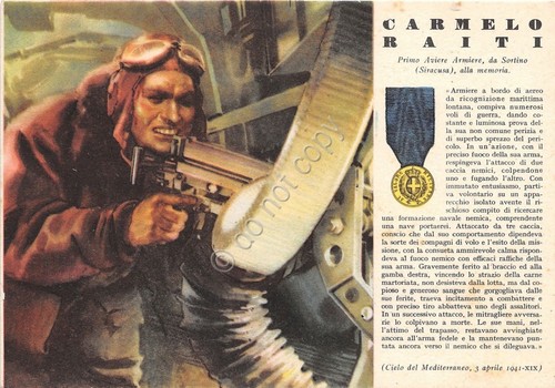 Cartolina Militare - WW2 Medaglie d'oro n. 30 - Raiti …
