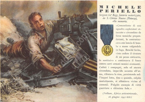 Cartolina Militare - WW2 Medaglie d'oro n. 37 - Periello …