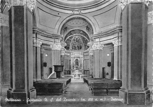 Cartolina Millesimo Santuario N.S. del Deserto Interno