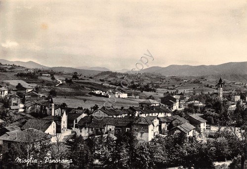 Cartolina Mioglia panorama 1958