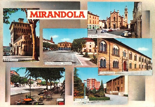 Cartolina Mirandola Vedutine