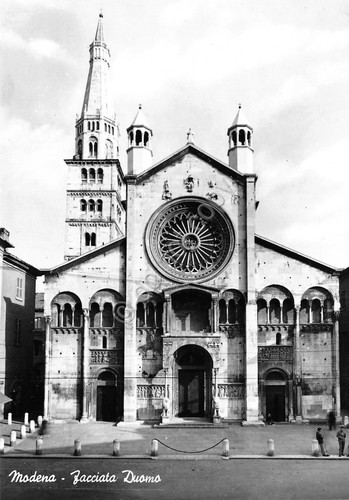 Cartolina Modena Facciata Duomo