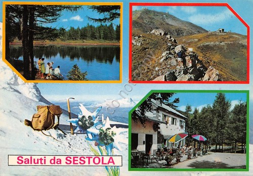 Cartolina Modena Sestola vedutine 1988