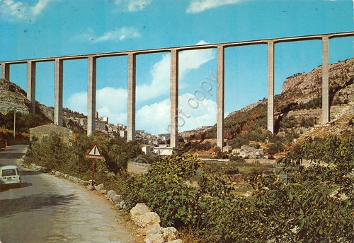 Cartolina Modica Ponte Guerrieri 1969