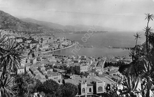 Cartolina Monaco Panorama pubblicità Laboratorio Roger Bellon Calyptol Inhalant