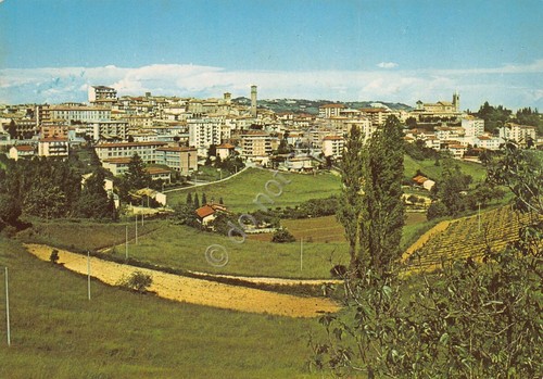 Cartolina Moncalvo Panorama da Borganino 1984