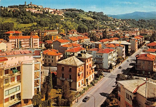 Cartolina Mondovì panorama dall'alto