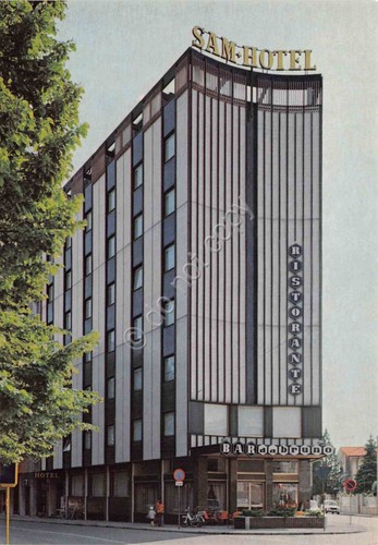 Cartolina Monfalcone S.A.M. Hotel Bar da Bruno 1985