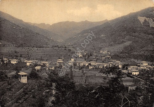 Cartolina Monleone Valle di Malvaro Panorama